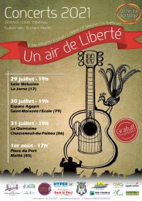Un air de liberté. Le jeudi 29 juillet 2021 à La Jarne. Charente-Maritime.  19H00